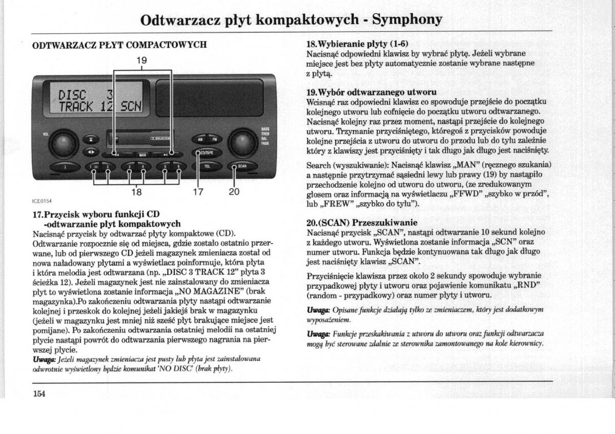 Rover 75 instrukcja obslugi / page 154