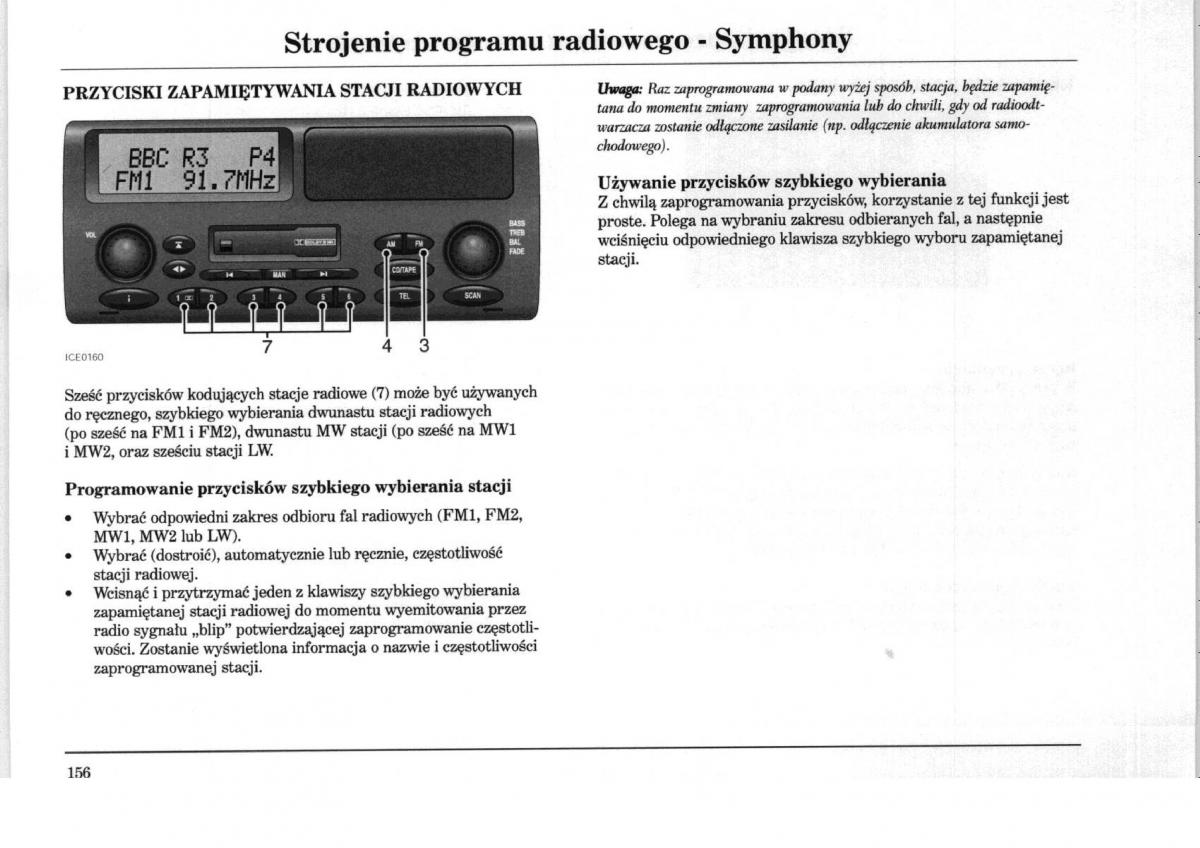 Rover 75 instrukcja obslugi / page 156