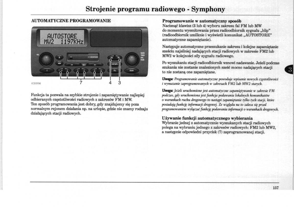 Rover 75 instrukcja obslugi / page 157