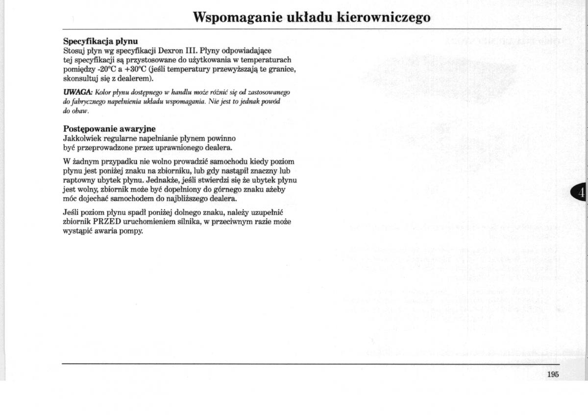 Rover 75 instrukcja obslugi / page 195