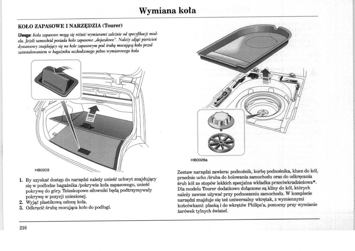 Rover 75 instrukcja obslugi / page 216