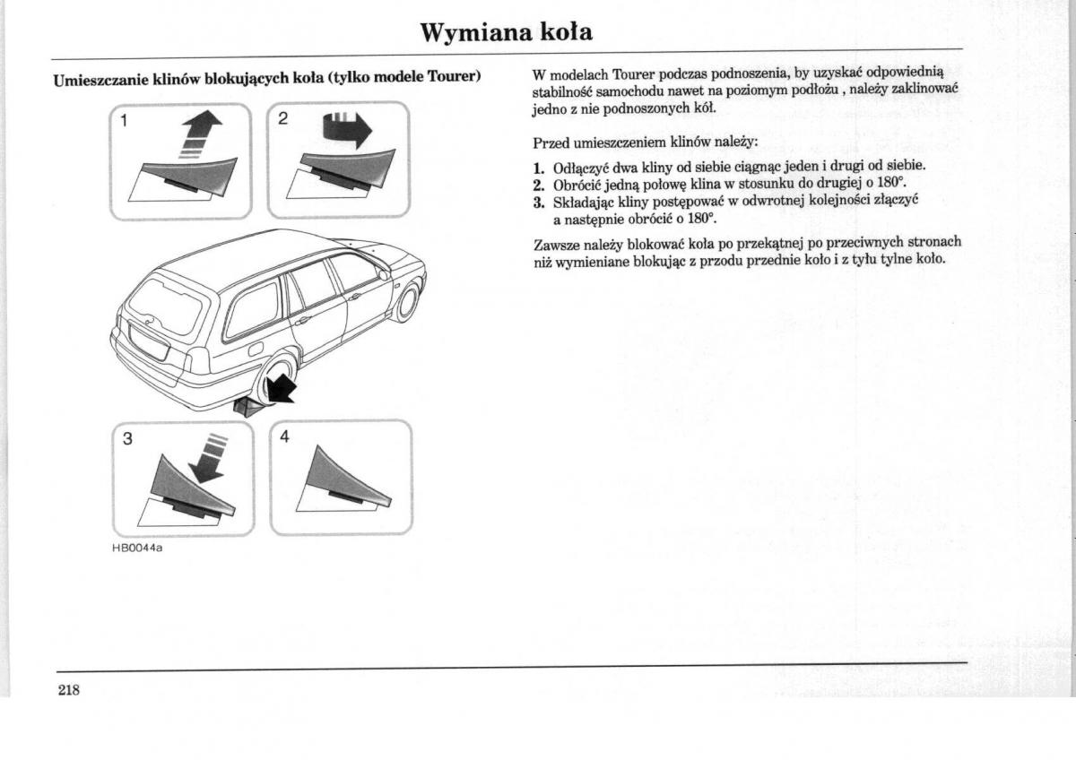 Rover 75 instrukcja obslugi / page 218