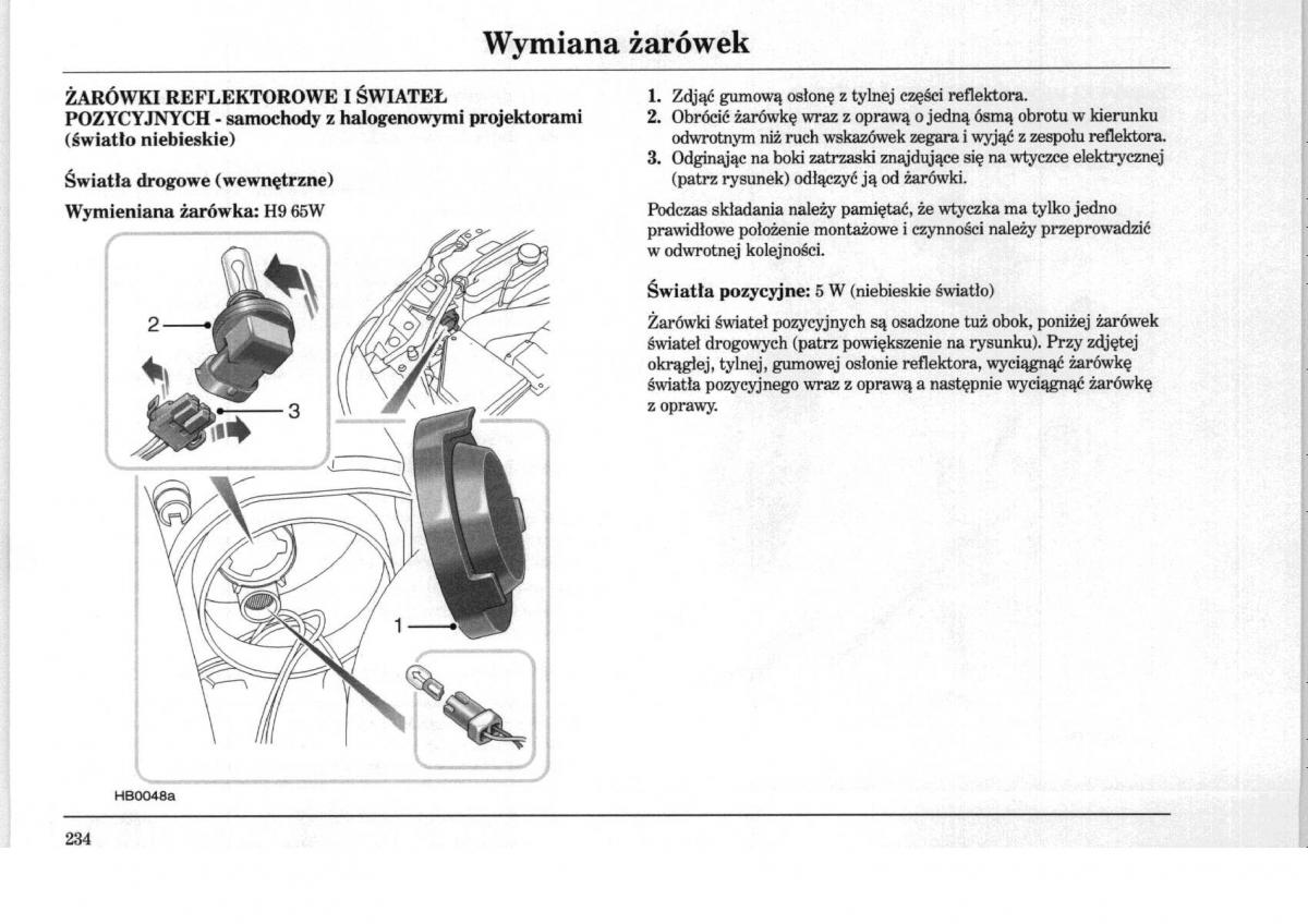 Rover 75 instrukcja obslugi / page 234