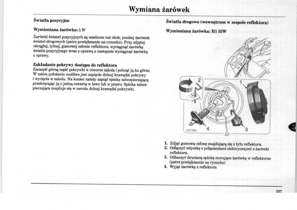 Rover 75 instrukcja obslugi / page 237