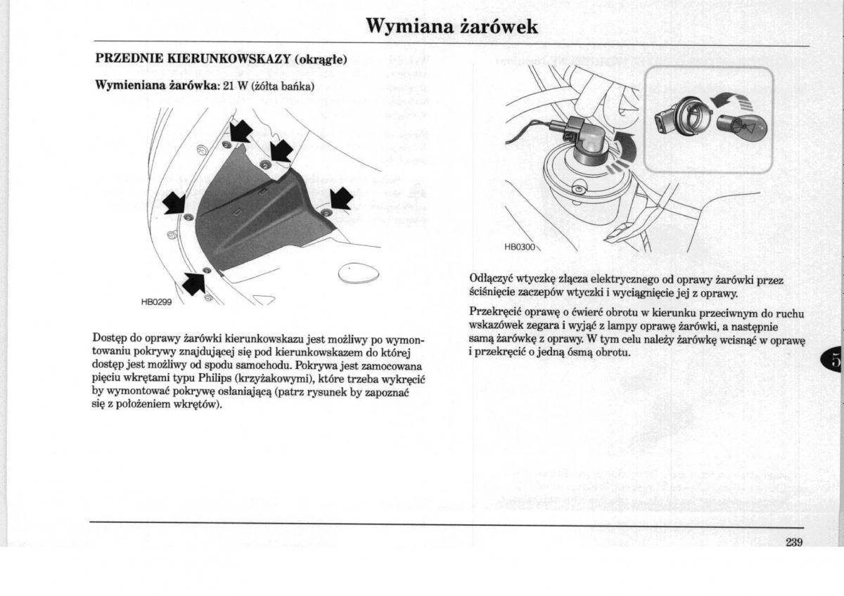 Rover 75 instrukcja obslugi / page 239