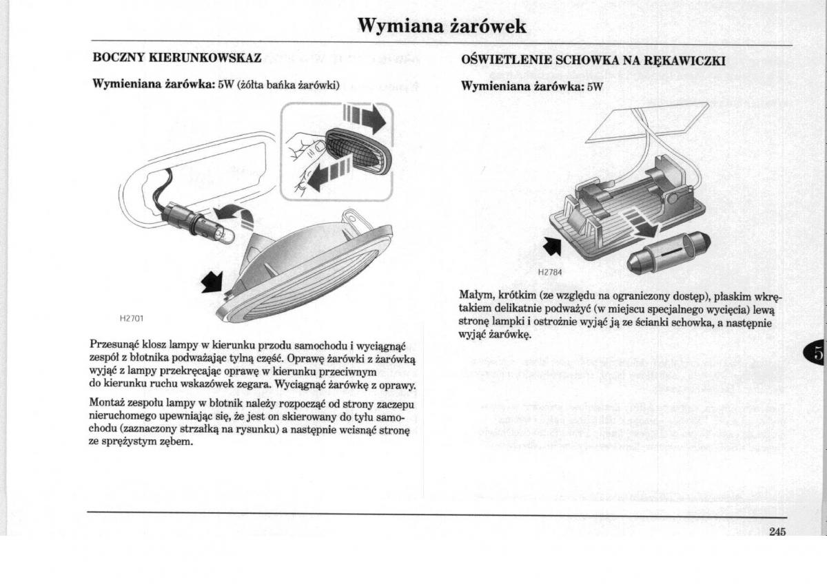 Rover 75 instrukcja obslugi / page 245