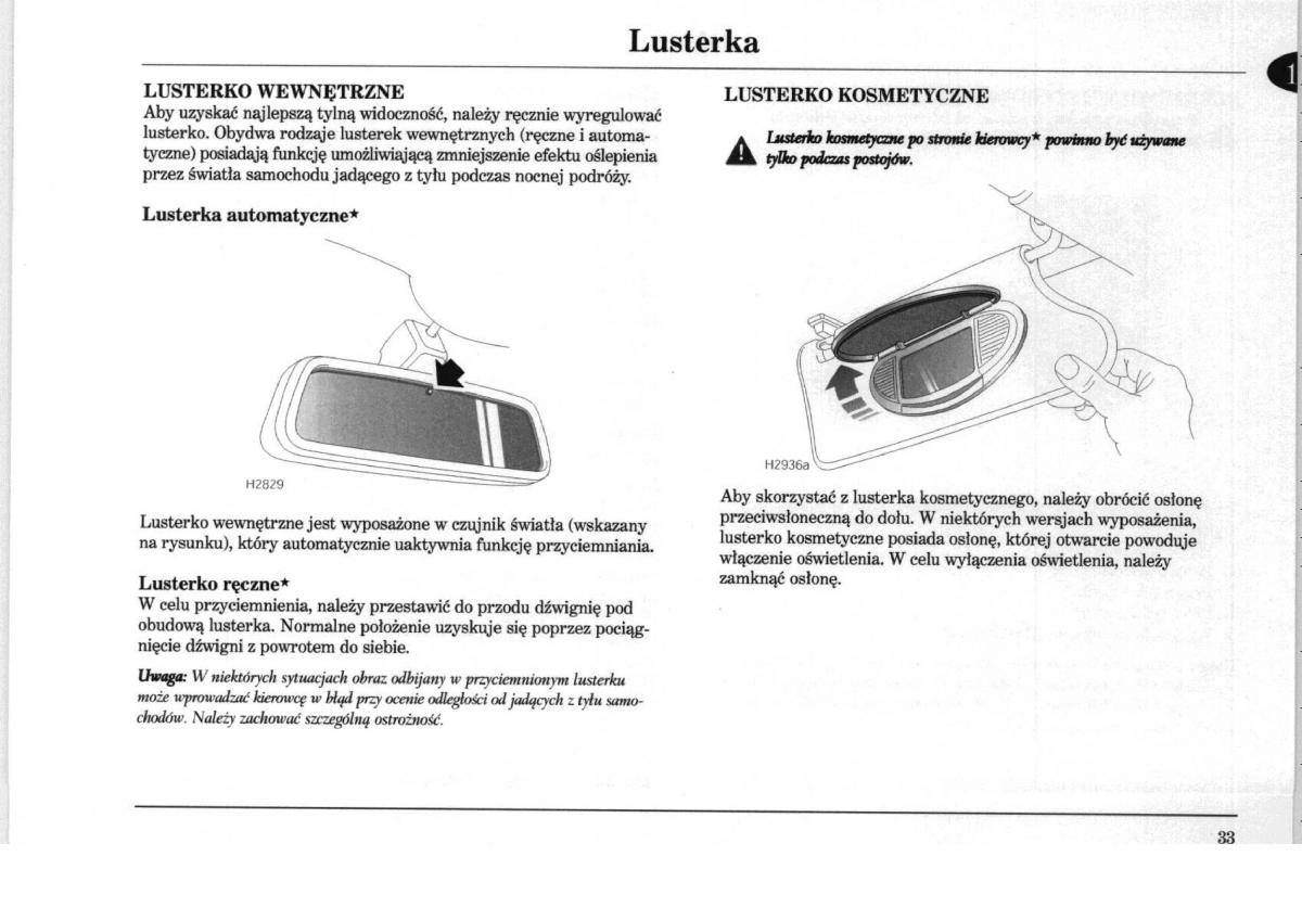 Rover 75 instrukcja obslugi / page 33