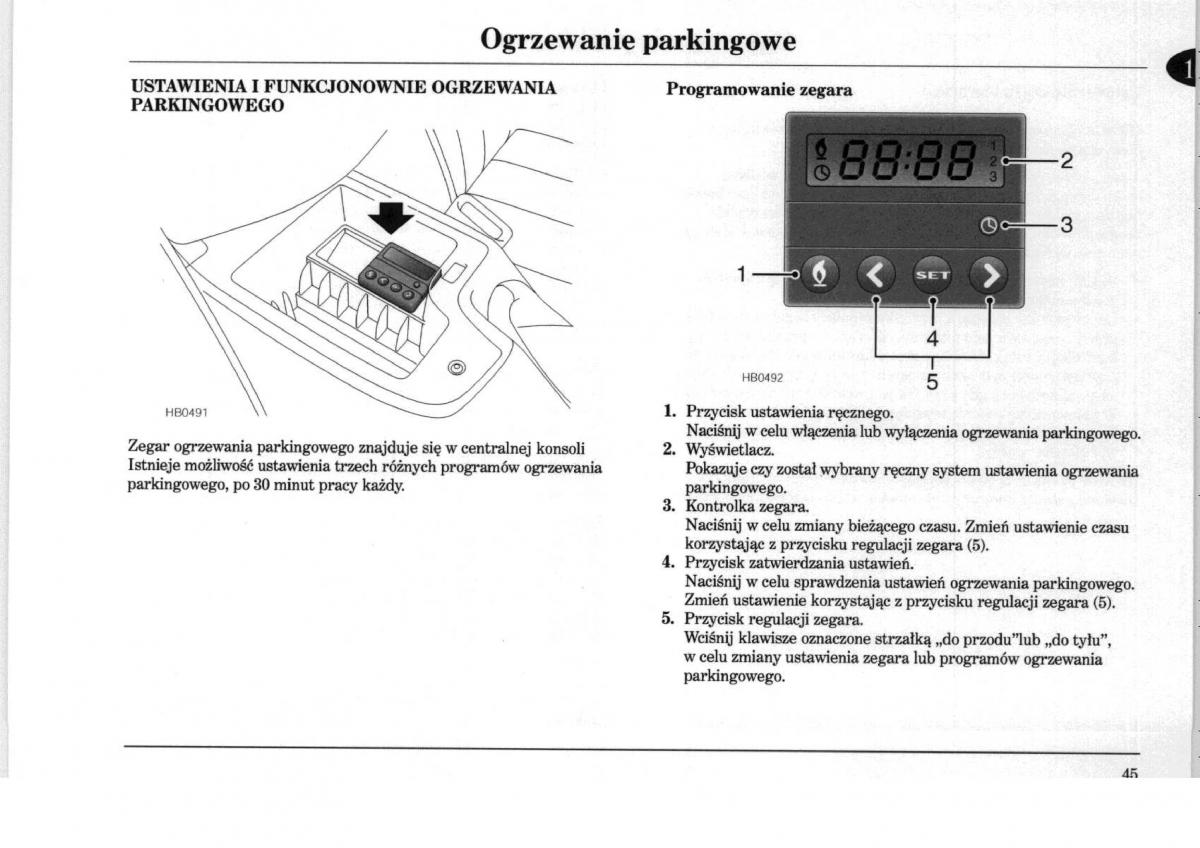 Rover 75 instrukcja obslugi / page 45