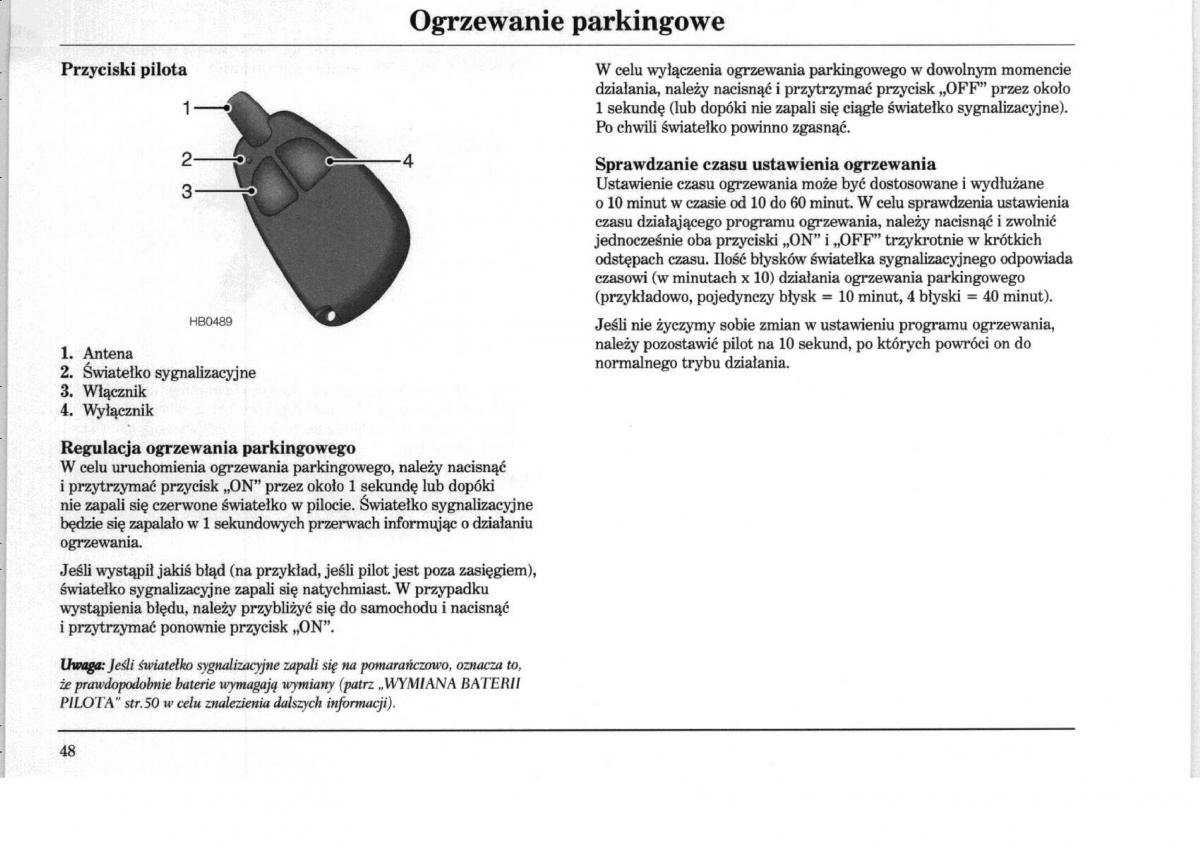 Rover 75 instrukcja obslugi / page 48