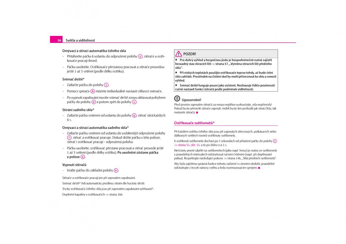 Skoda Octavia I 1 navod k obsludze / page 57