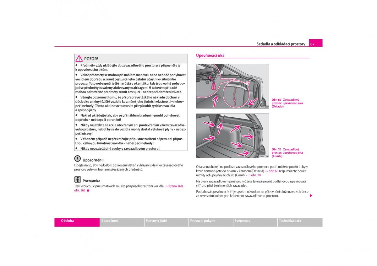 Skoda Octavia I 1 navod k obsludze / page 68