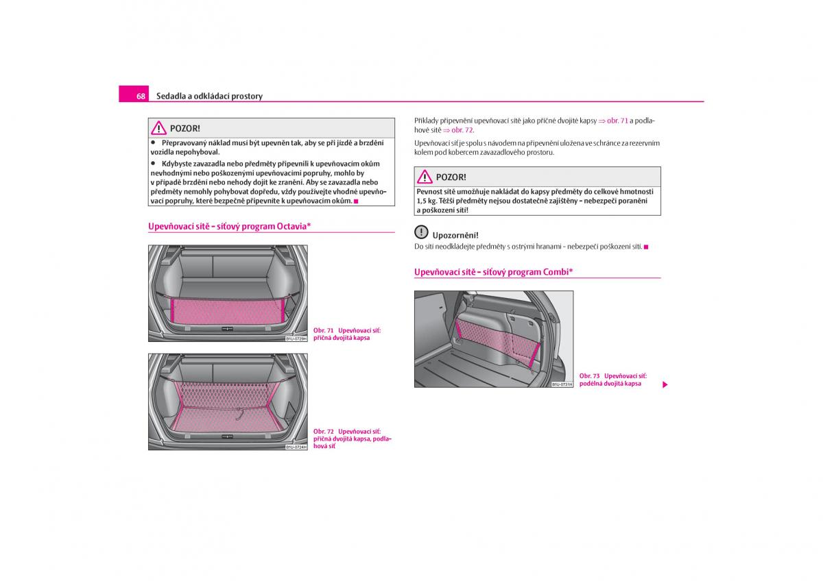 Skoda Octavia I 1 navod k obsludze / page 69