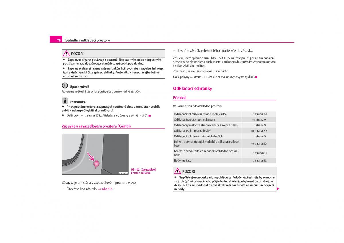 Skoda Octavia I 1 navod k obsludze / page 79