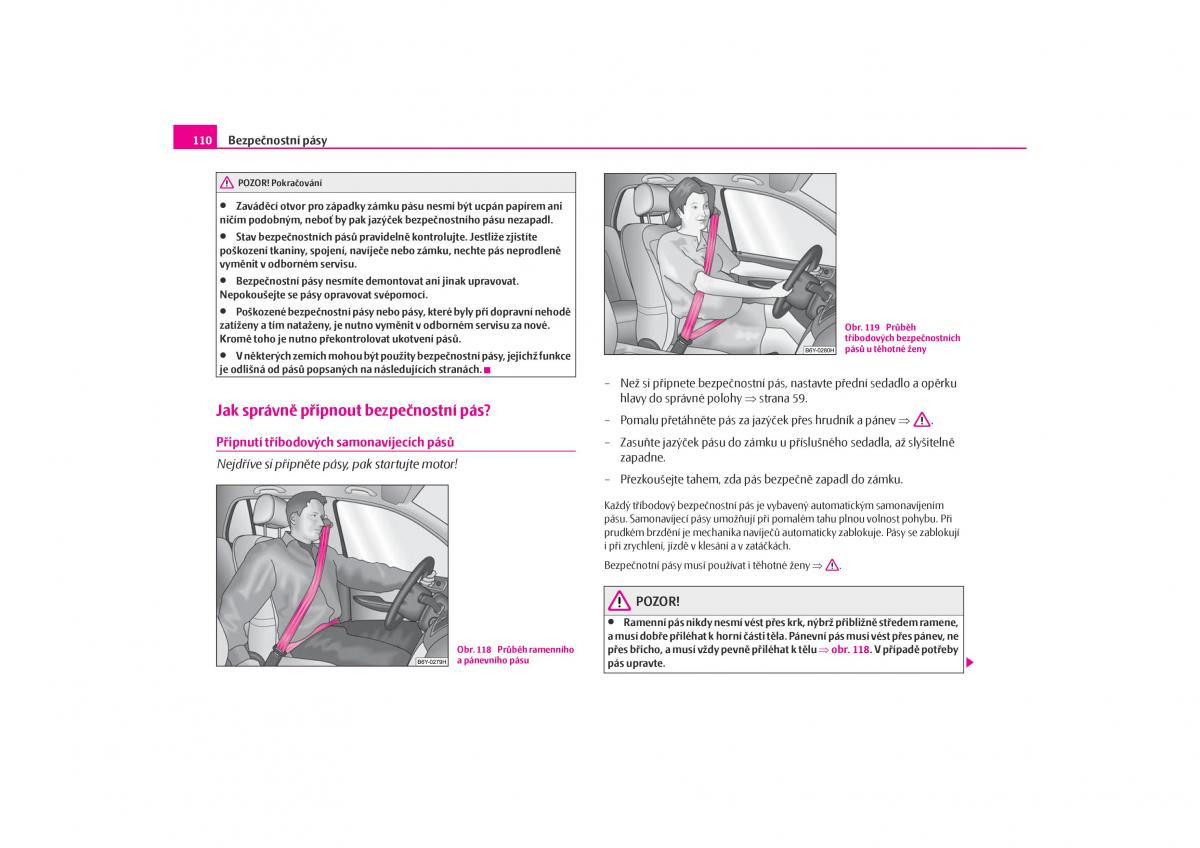 Skoda Octavia I 1 navod k obsludze / page 111