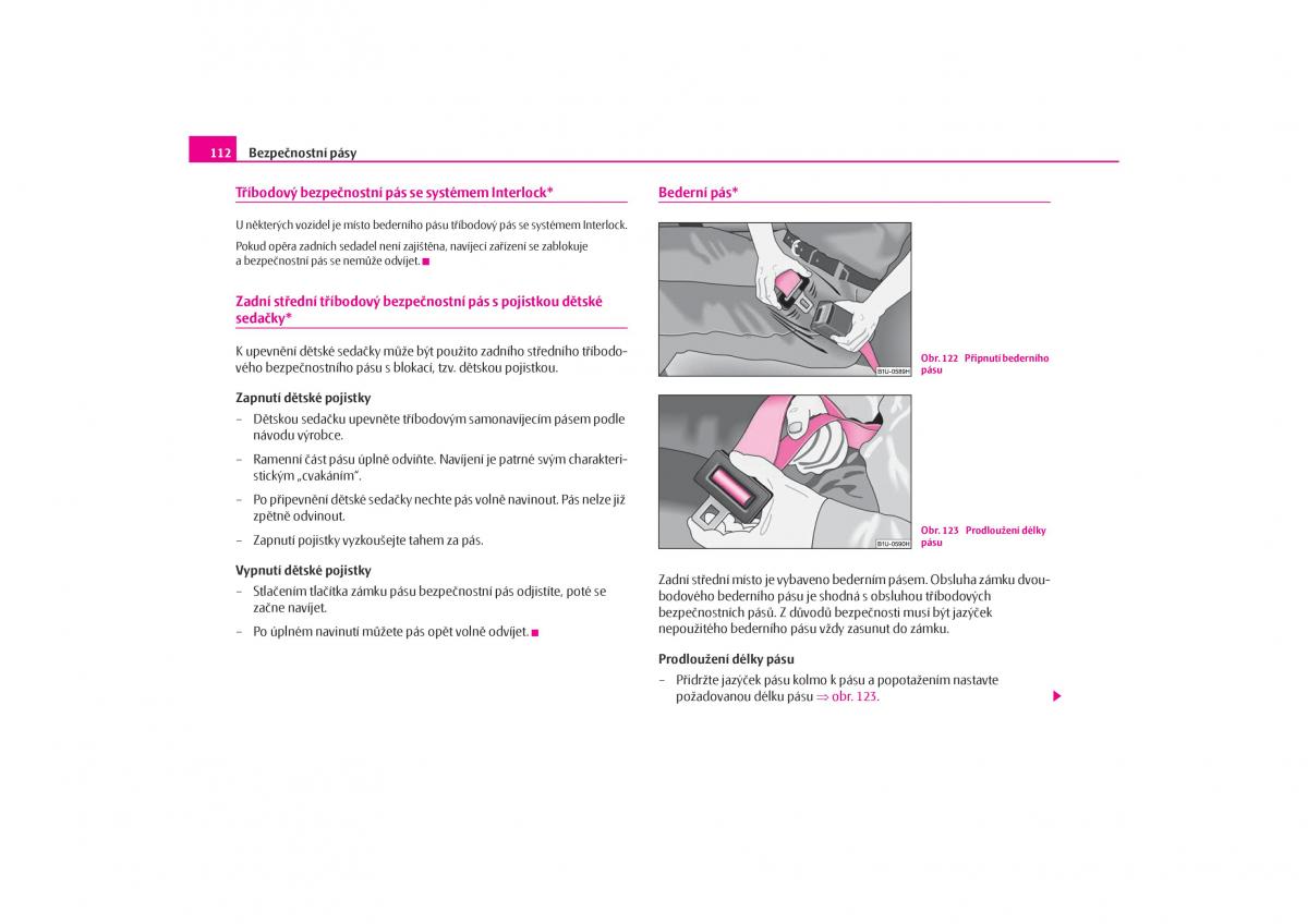 Skoda Octavia I 1 navod k obsludze / page 113