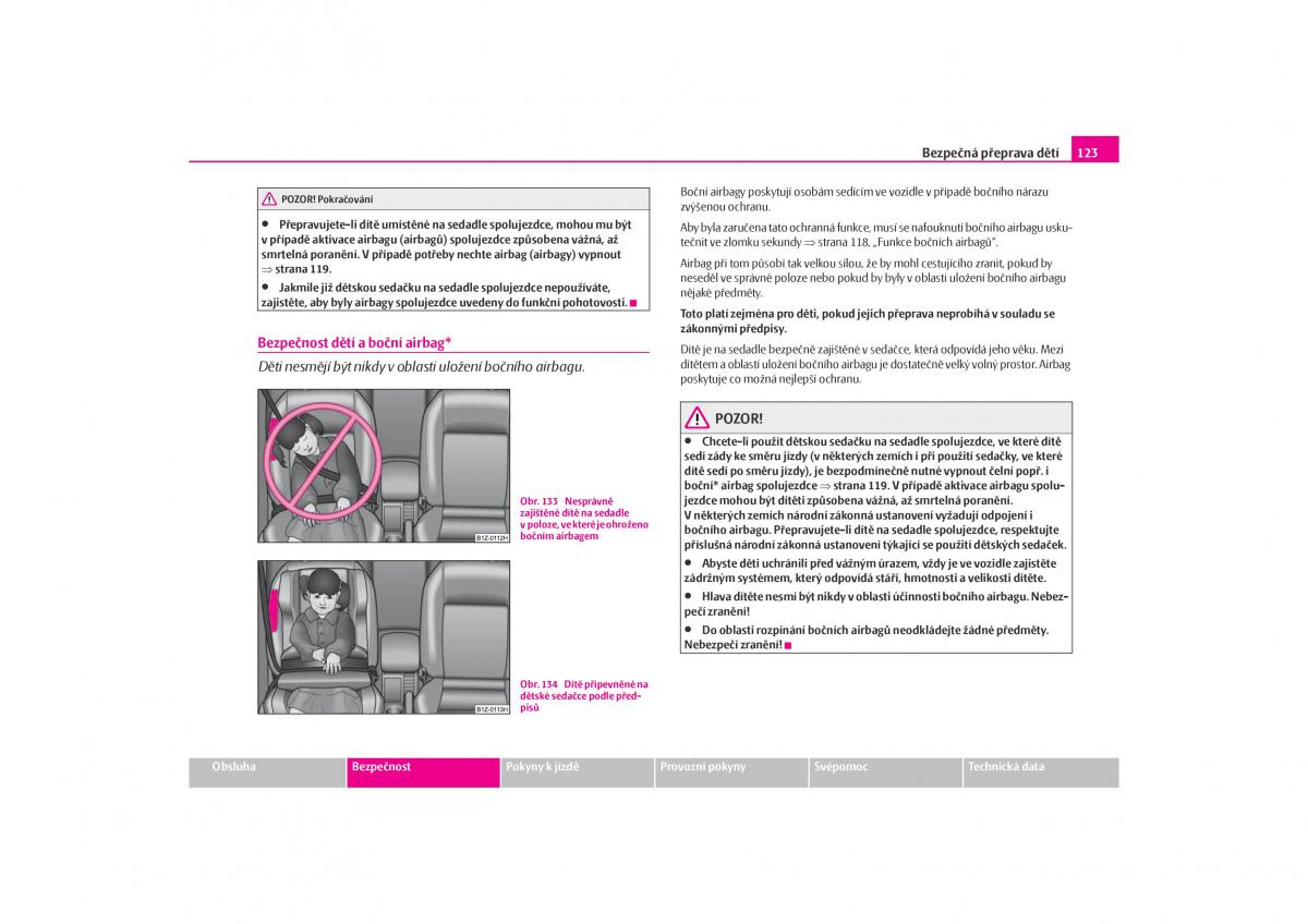 Skoda Octavia I 1 navod k obsludze / page 124