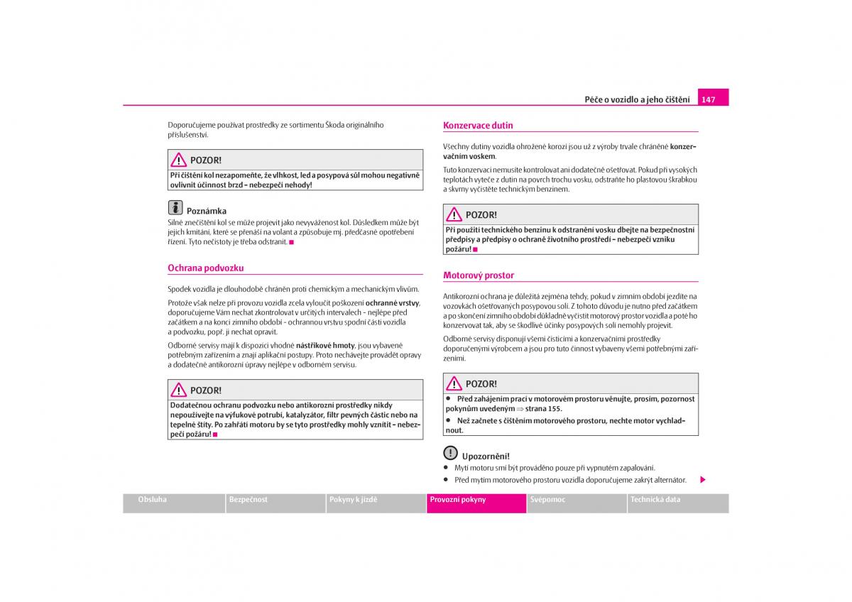 Skoda Octavia I 1 navod k obsludze / page 148
