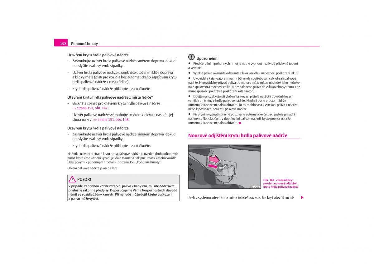 Skoda Octavia I 1 navod k obsludze / page 153