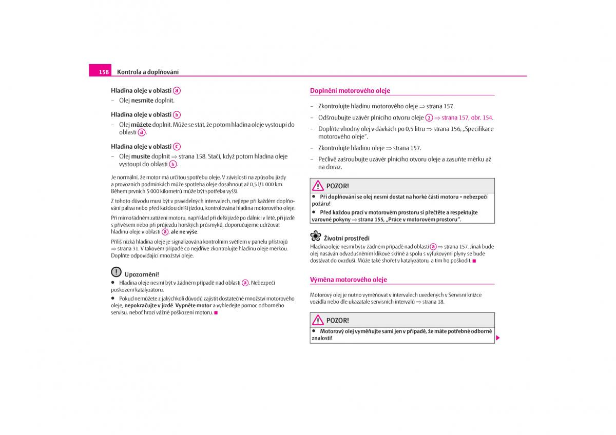 Skoda Octavia I 1 navod k obsludze / page 159