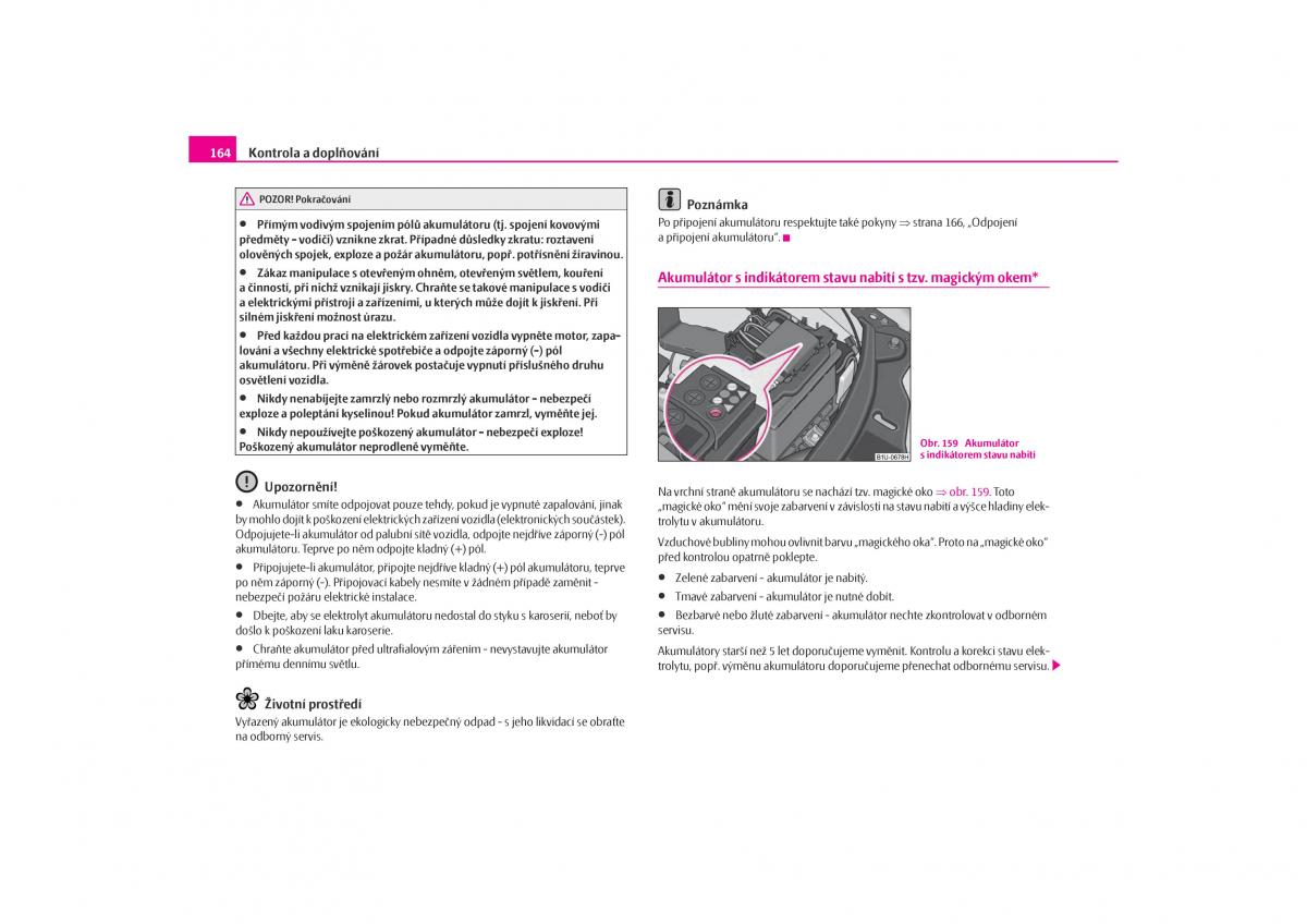 Skoda Octavia I 1 navod k obsludze / page 165