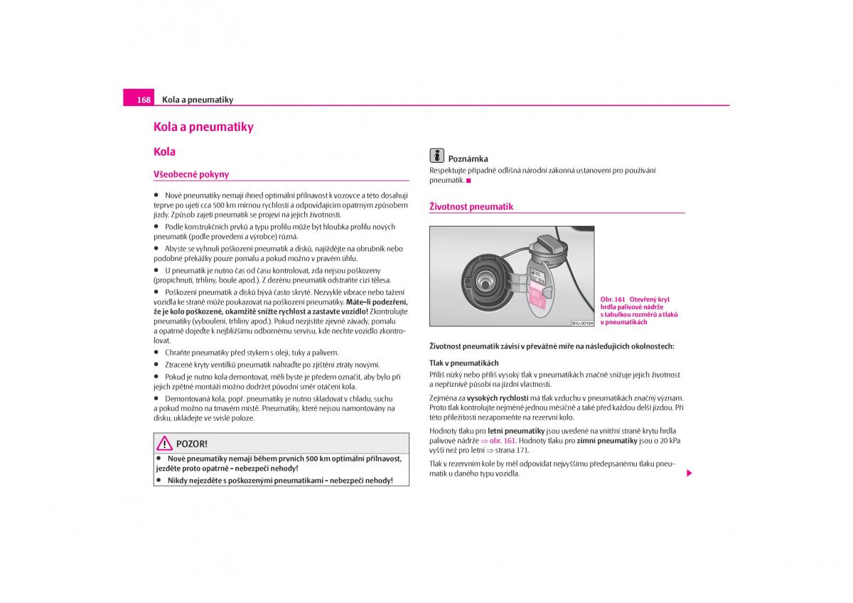 Skoda Octavia I 1 navod k obsludze / page 169