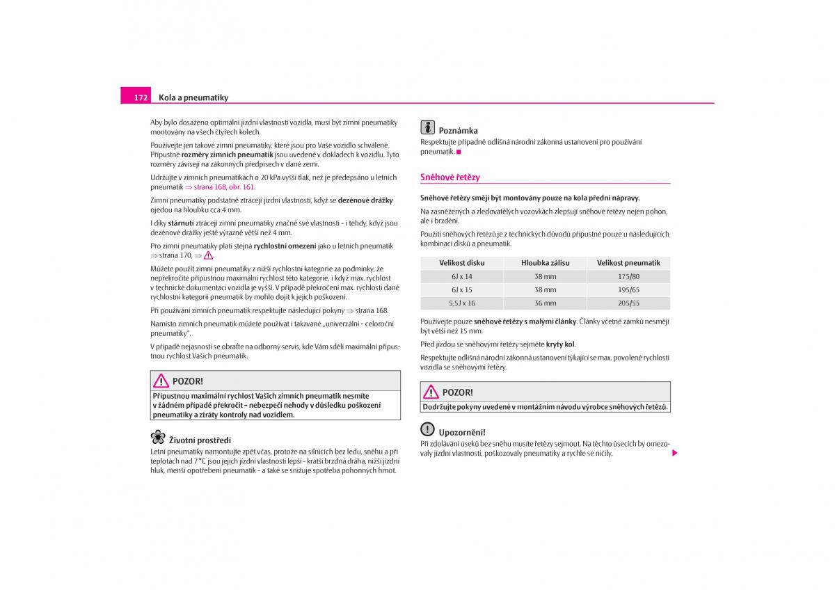 Skoda Octavia I 1 navod k obsludze / page 173