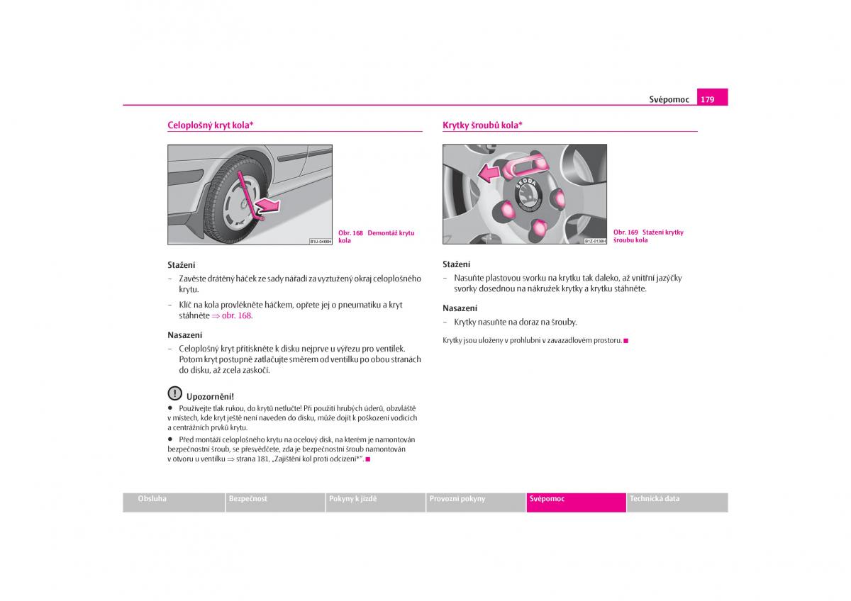 Skoda Octavia I 1 navod k obsludze / page 180