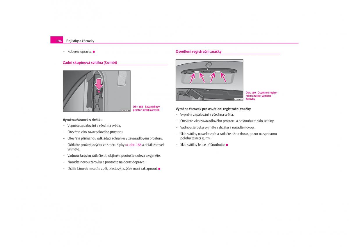 Skoda Octavia I 1 navod k obsludze / page 195
