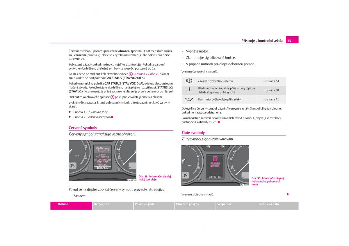 Skoda Octavia I 1 navod k obsludze / page 26