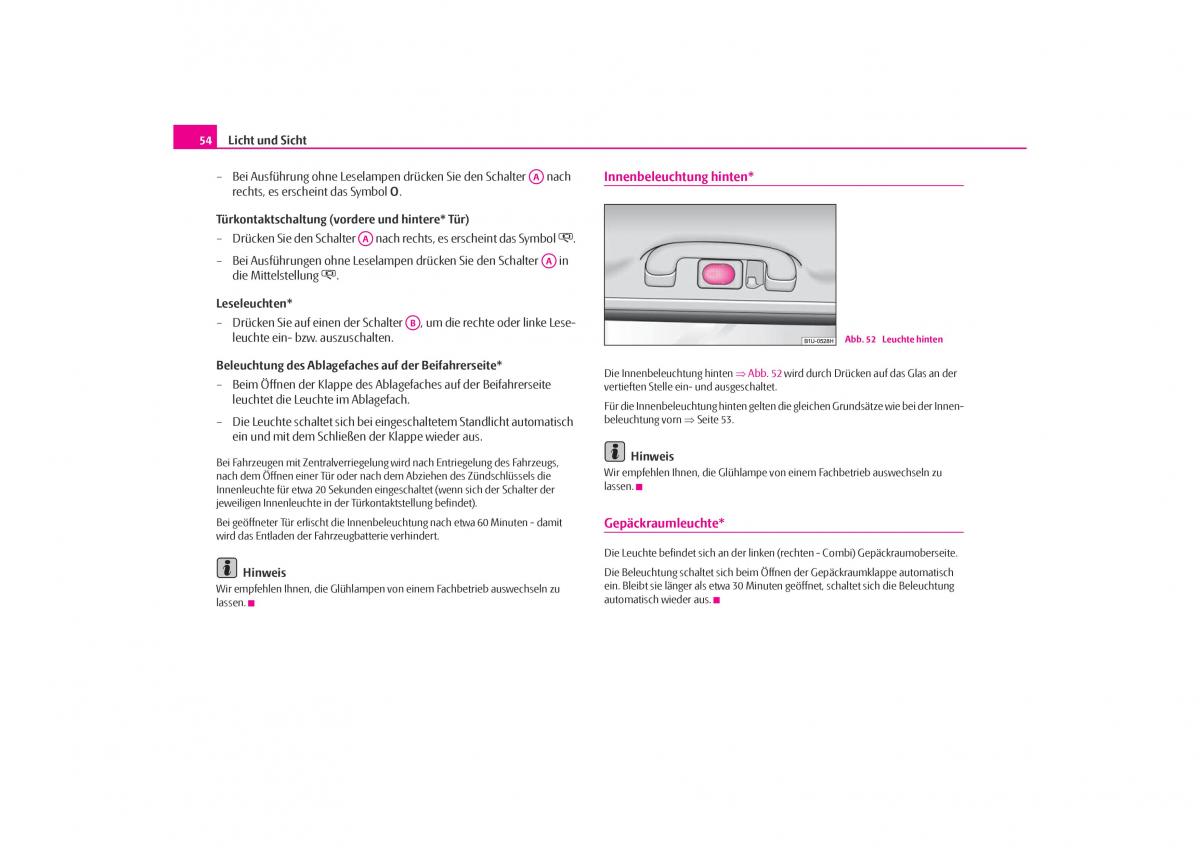 Skoda Octavia I 1 Handbuch / page 55