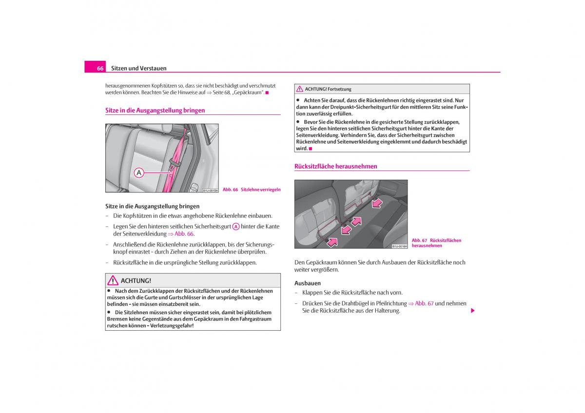 Skoda Octavia I 1 Handbuch / page 67