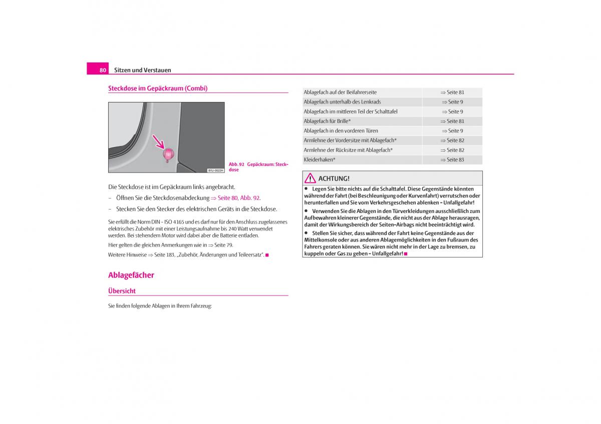 Skoda Octavia I 1 Handbuch / page 81