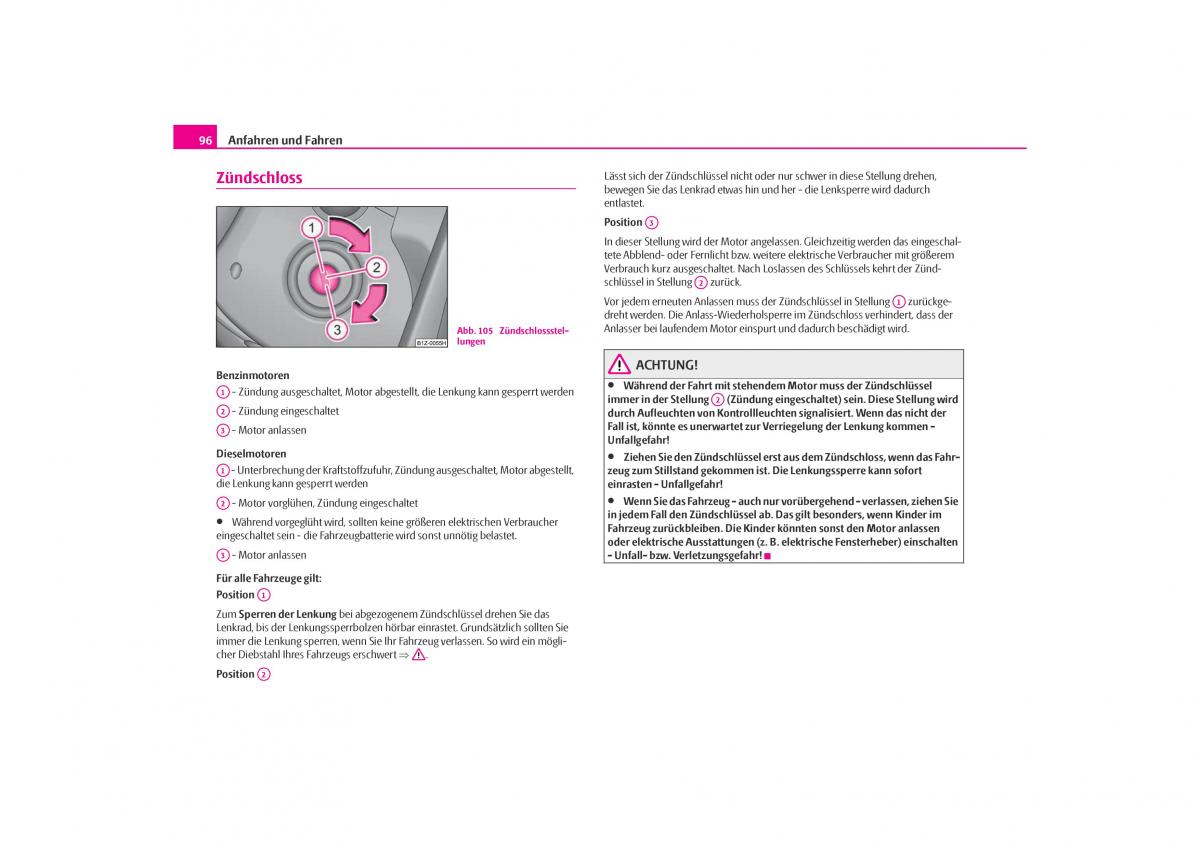 Skoda Octavia I 1 Handbuch / page 97