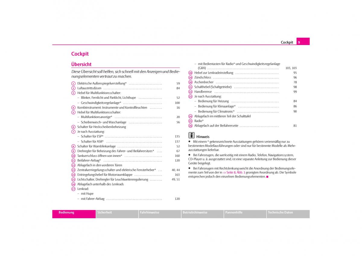 Skoda Octavia I 1 Handbuch / page 10