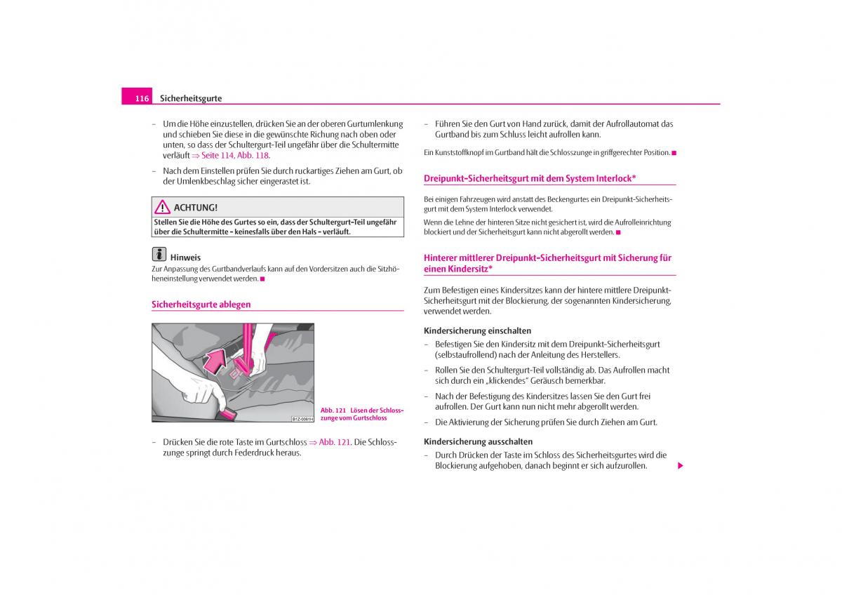 Skoda Octavia I 1 Handbuch / page 117