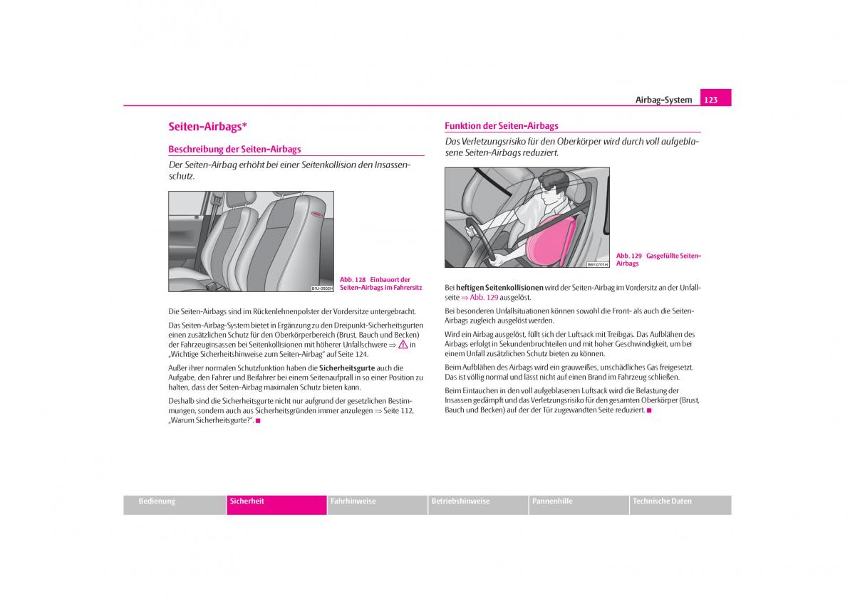 Skoda Octavia I 1 Handbuch / page 124