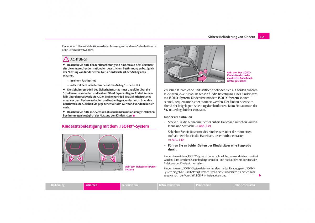 Skoda Octavia I 1 Handbuch / page 134