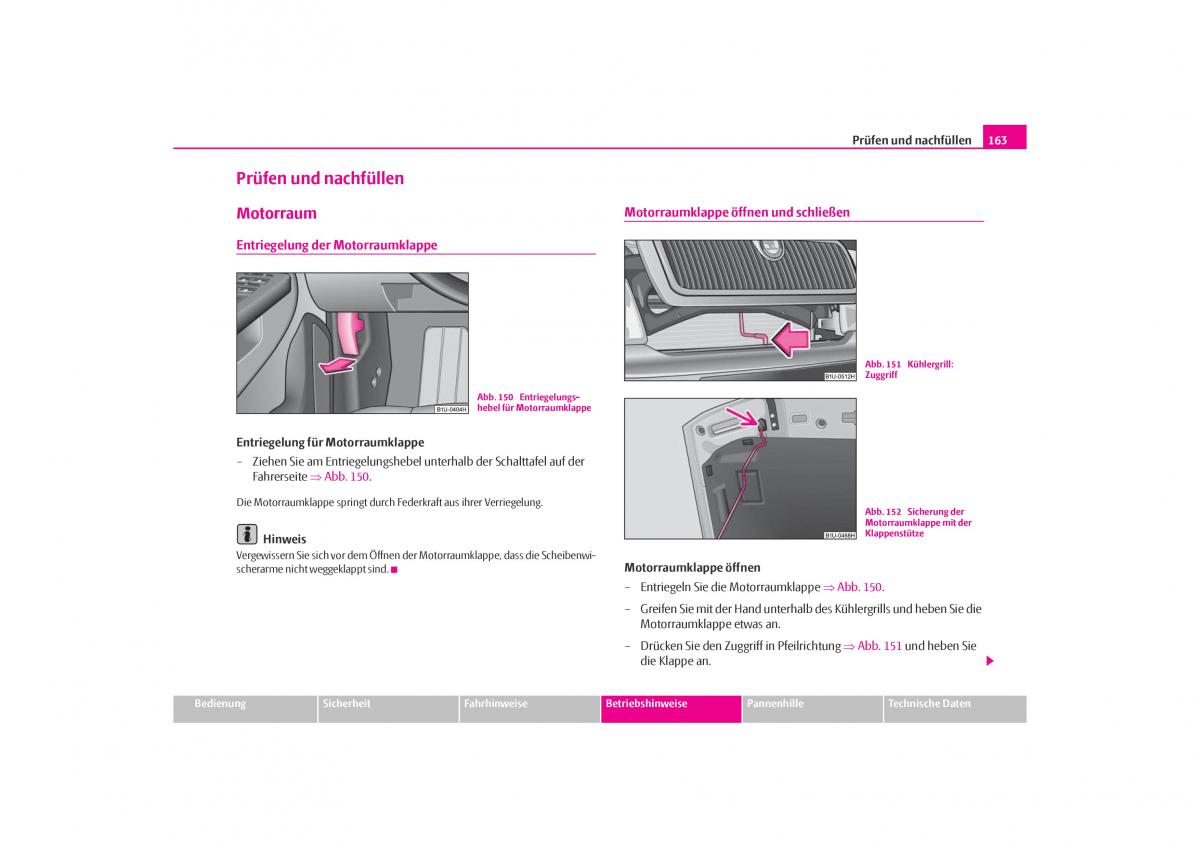 Skoda Octavia I 1 Handbuch / page 164