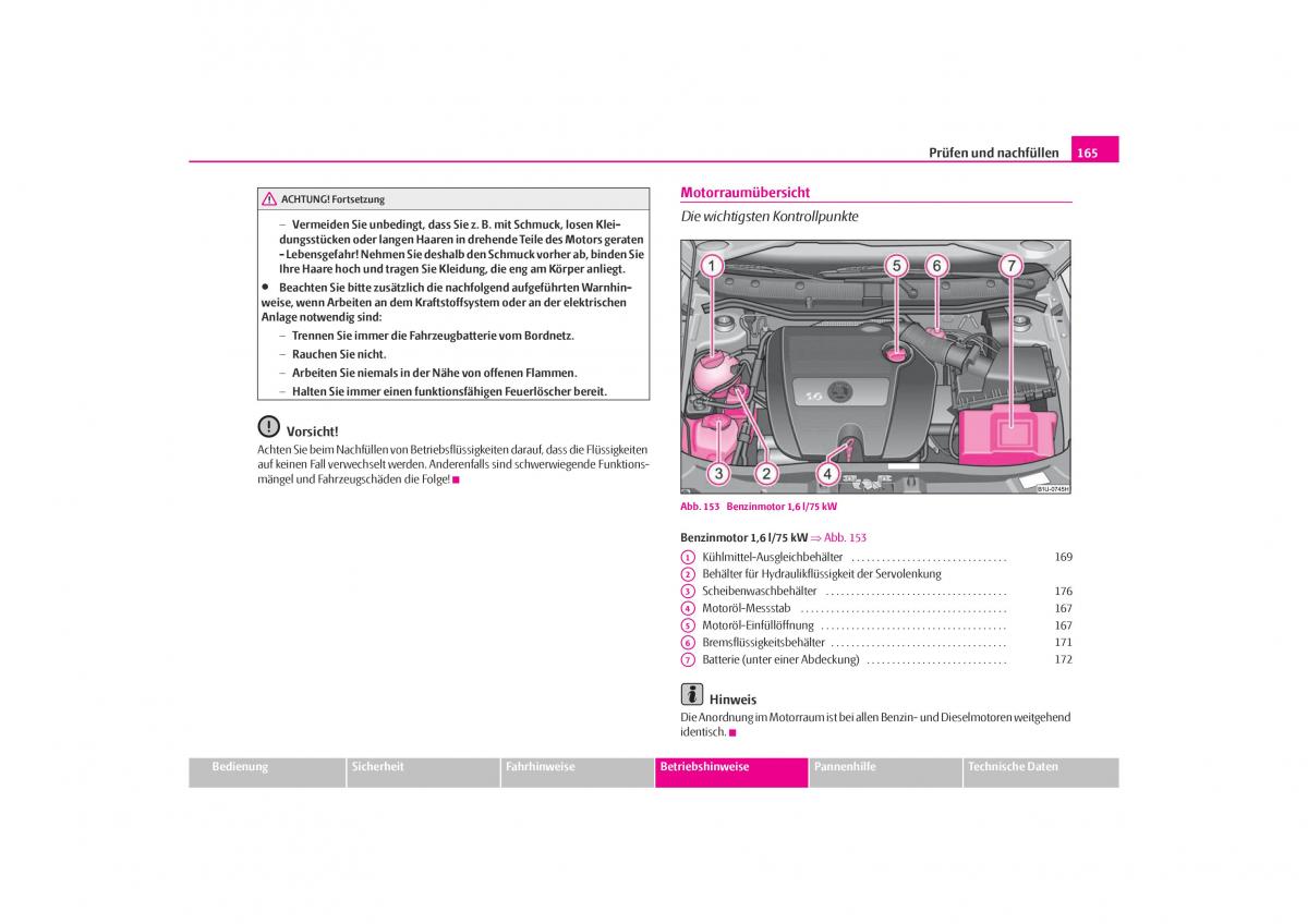 Skoda Octavia I 1 Handbuch / page 166