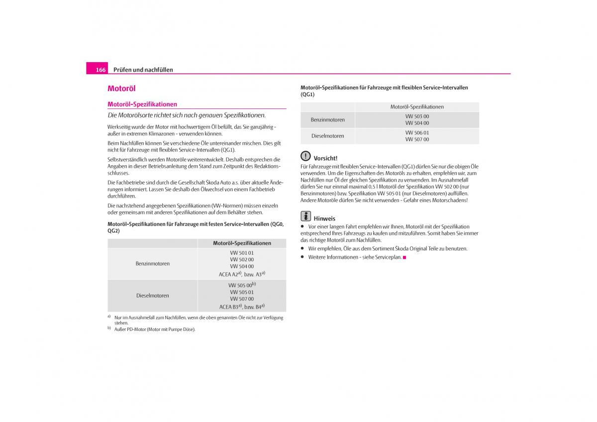 Skoda Octavia I 1 Handbuch / page 167