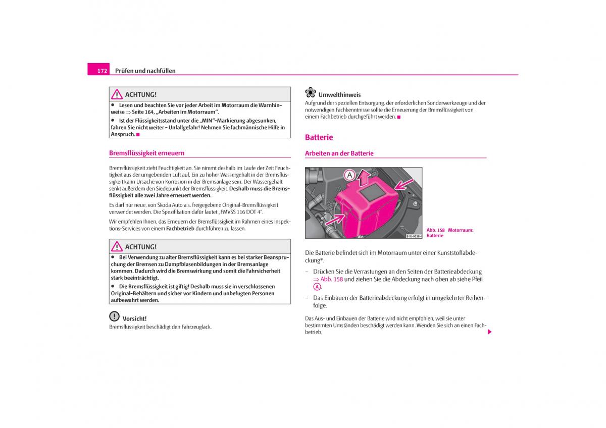 Skoda Octavia I 1 Handbuch / page 173