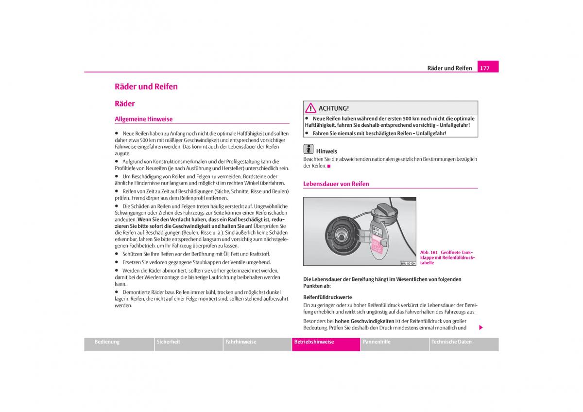 Skoda Octavia I 1 Handbuch / page 178