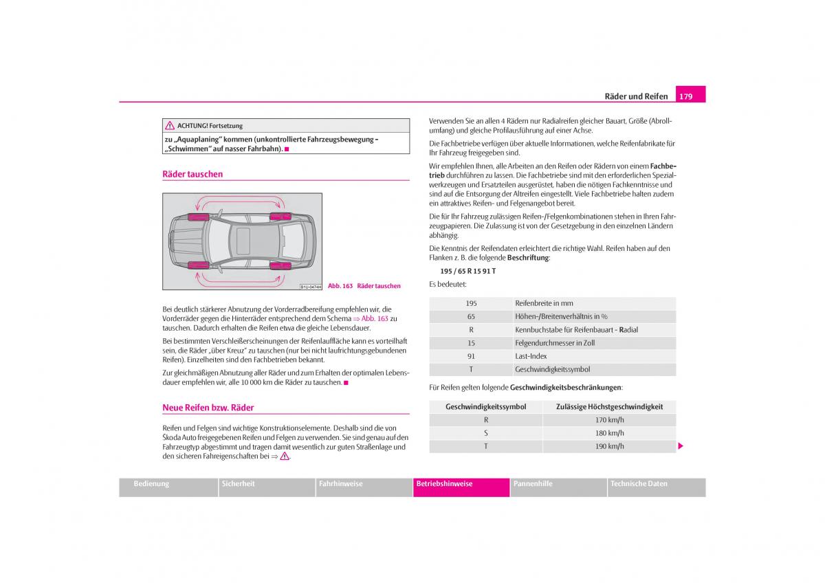 Skoda Octavia I 1 Handbuch / page 180