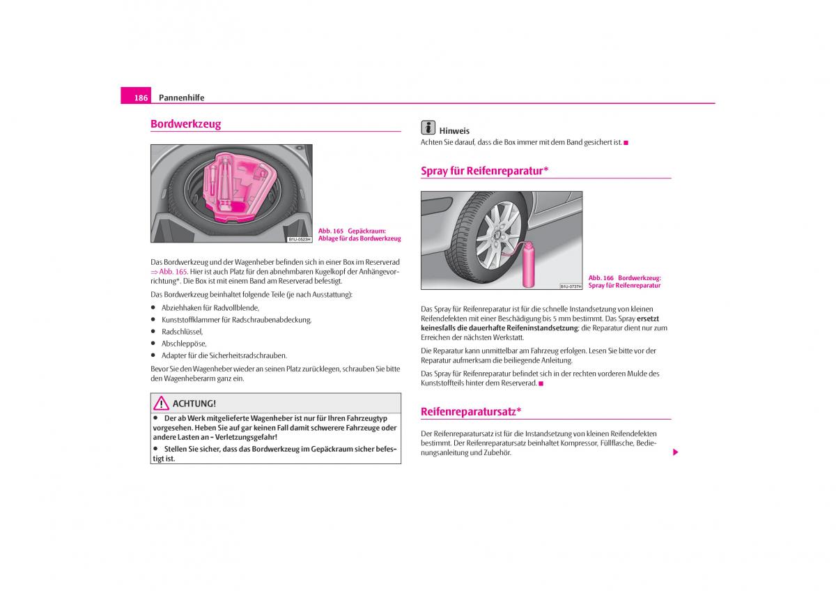 Skoda Octavia I 1 Handbuch / page 187