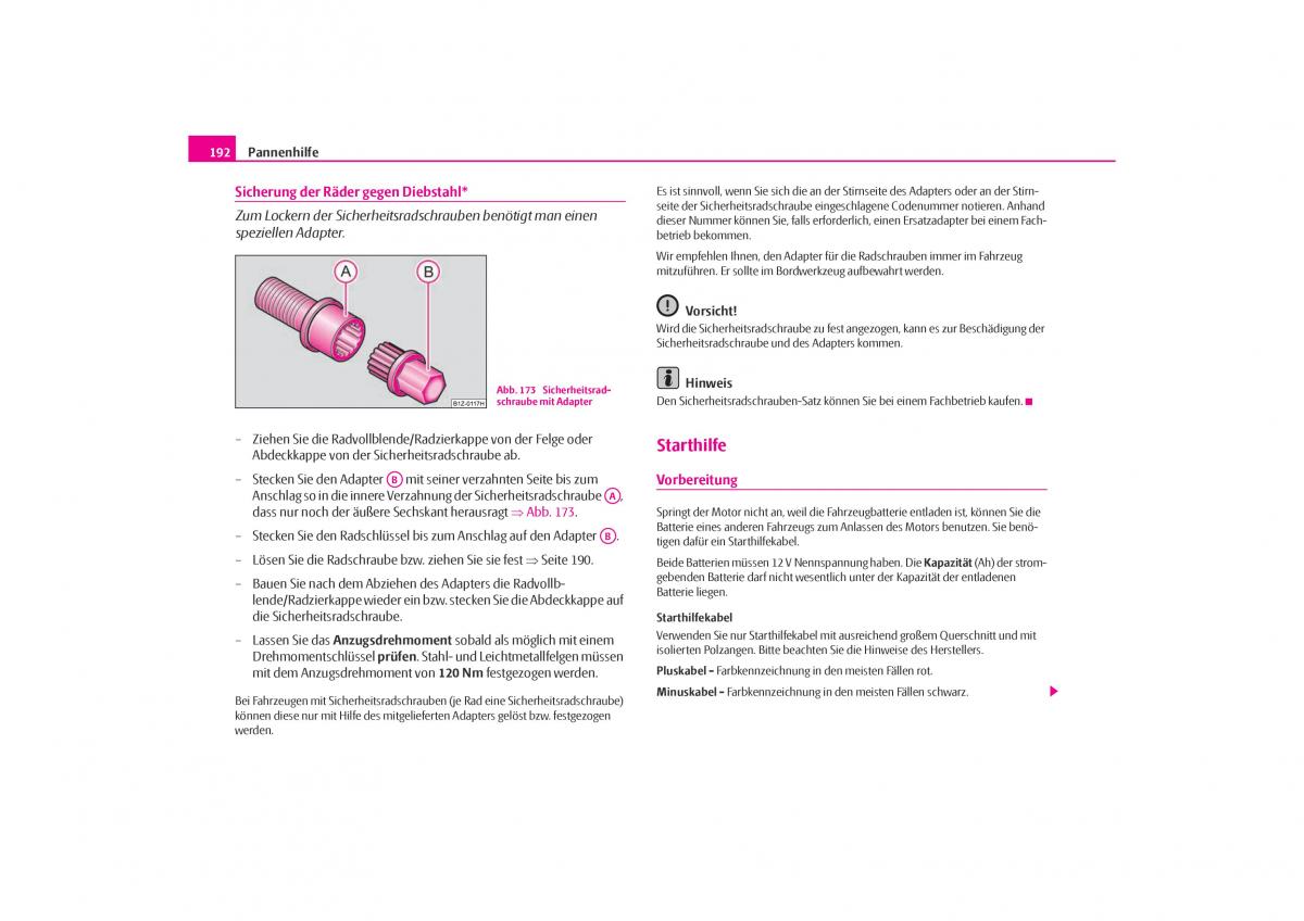 Skoda Octavia I 1 Handbuch / page 193