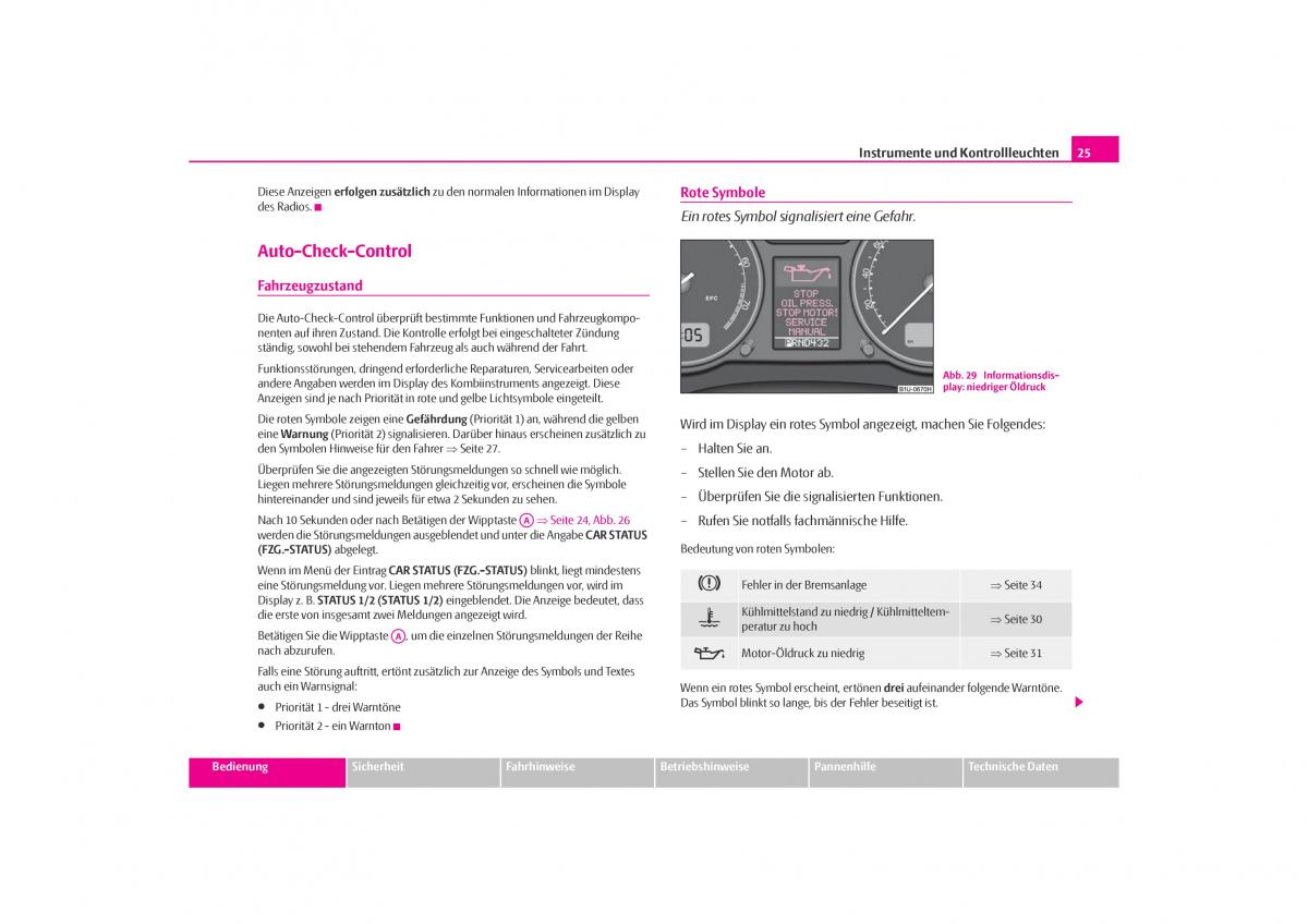 Skoda Octavia I 1 Handbuch / page 26