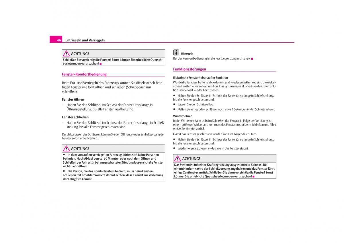 Skoda Octavia I 1 Handbuch / page 47