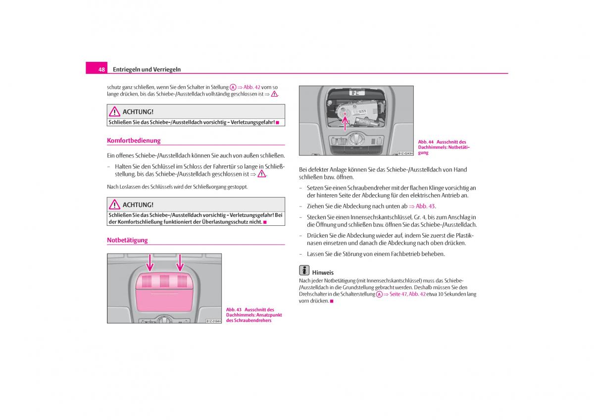 Skoda Octavia I 1 Handbuch / page 49