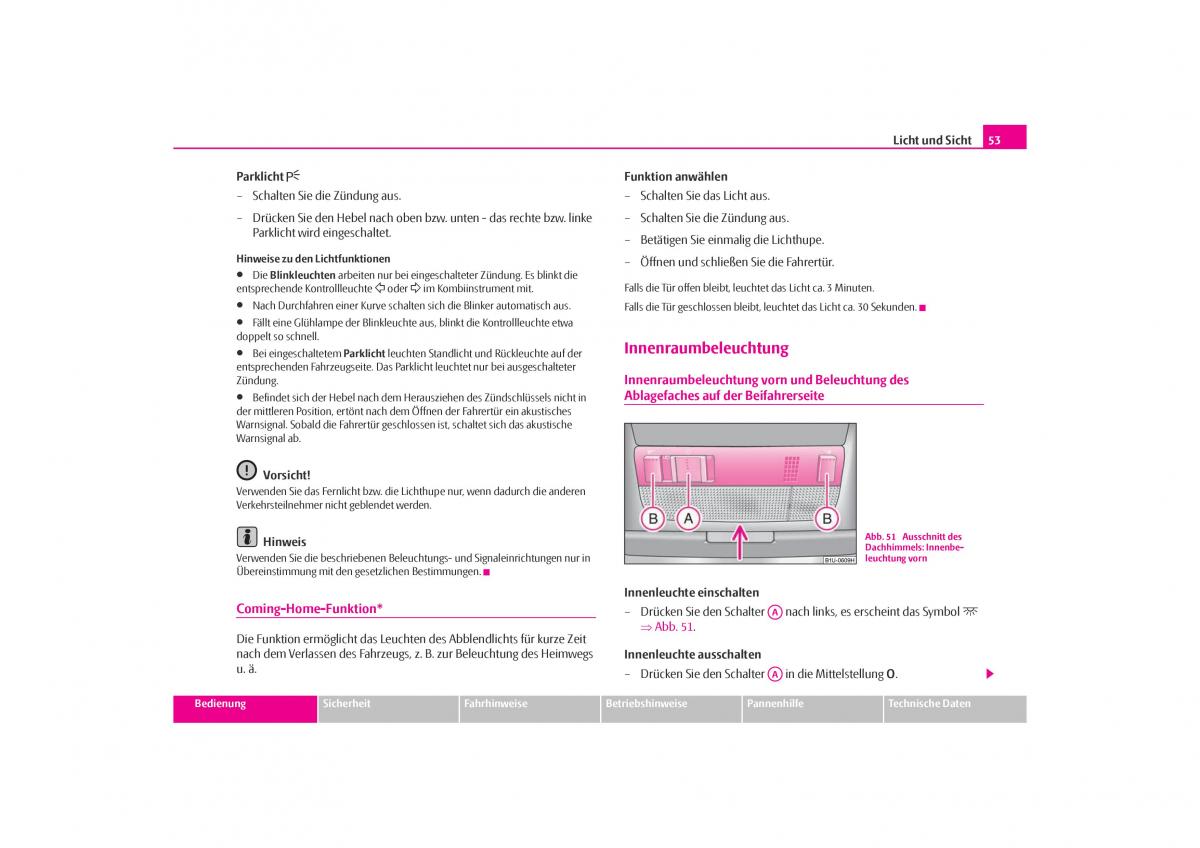 Skoda Octavia I 1 Handbuch / page 54