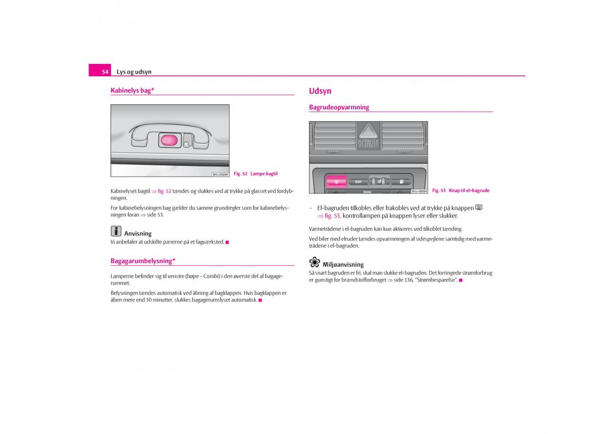 Skoda Octavia I 1 Bilens instruktionsbog / page 55